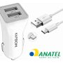 Carregador Veicular KA-C107TC com Entrada USB-C e Carregamento Rápido