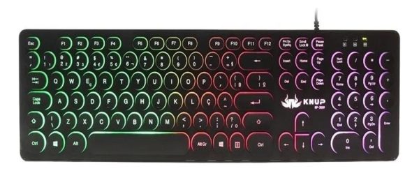 Teclado USB Knup KP-2059 para computadores e notebooks